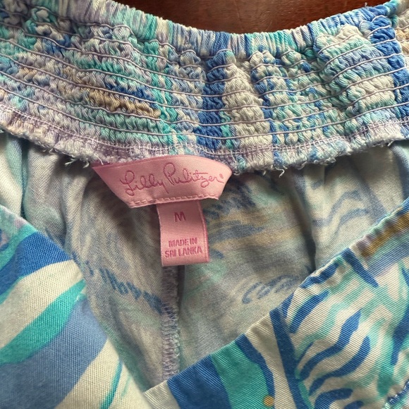Lilly Pulitzer Blue and White Women's Skorts - Picture 2 of 4